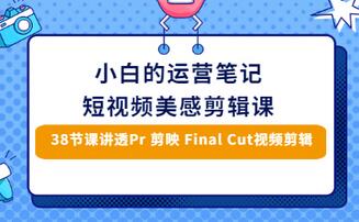 【副业项目3488期】短视频剪辑免费教学视频（小白也能学会的短视频美感剪辑课）-吉祥副业