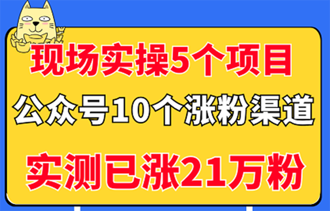 【副业项目3490期】公众号的10种矩阵引流的方法，实测已涨21万粉-吉祥副业