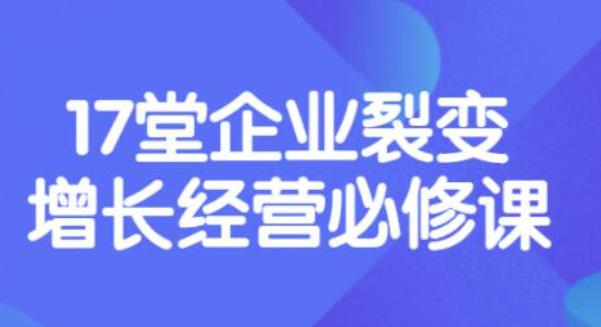 【副业项目3838期】张琦《盈利增长17堂必修课》企业裂变增长的经营智慧，带你了解增长的本质-吉祥副业