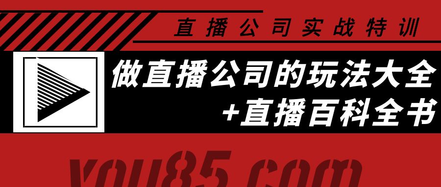 【副业项目4162期】老陈·直播公司实战特训：做直播公司的玩法大全+直播百科全书-吉祥副业