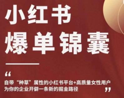 【副业项目4942期】小红书爆单锦囊，自带种草属性+高质量女性用户，为你的企业开辟一条新的掘金路径-吉祥副业