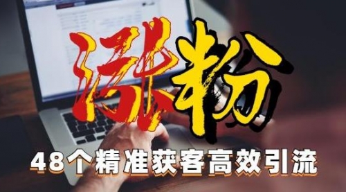 【副业项目7097期】独家分享48个引流绝技，再没粉丝只能怪自己了！-吉祥副业