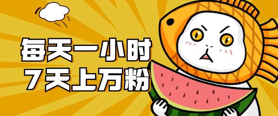 【副业项目7361期】暴力涨粉项目：每天一小时，七天上万粉【揭秘】-吉祥副业