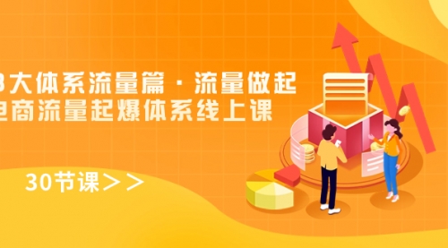 【副业项目7860期】8大体系流量篇·流量做起，电商流量起爆体系线上课（30节课）-吉祥副业