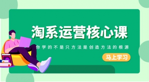 【副业项目8556期】淘系-运营核心课，你学的不是只方法是创造方法的根源-吉祥副业
