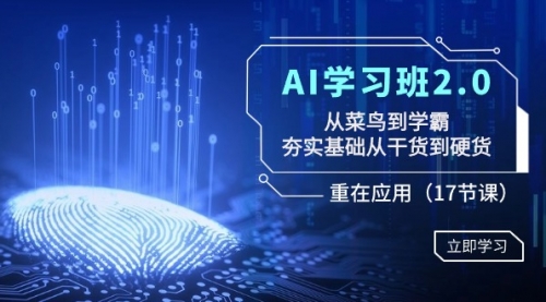 【副业8994期】AI学习班2.0：从菜鸟到学霸，夯实基础从干货到硬货，重在应用（17节课）-吉祥副业