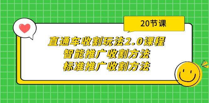 直通车收割玩法2.0课程：智能推广收割方法+标准推广收割方法（20节课）-吉祥副业