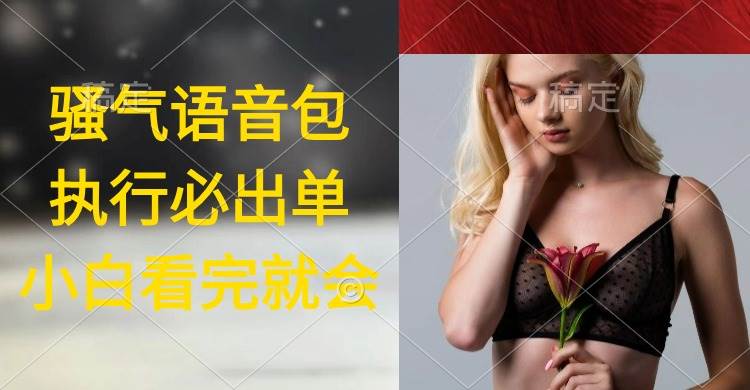 执行就出单，日入2000+，超火骚气语音包，小白看完课程就能马上实操-吉祥副业