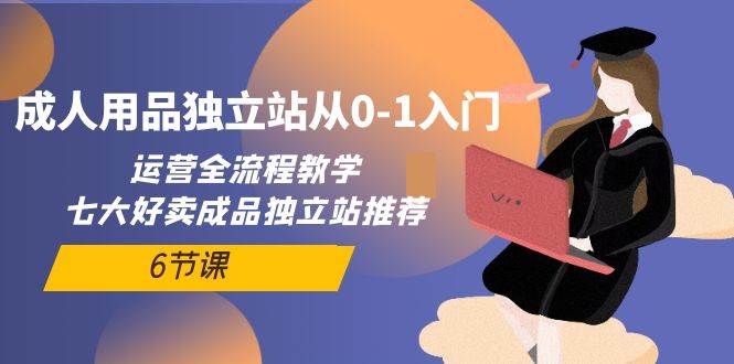 成人用品独立站从0-1入门，运营全流程教学，七大好卖成品独立站推荐-6节课-吉祥副业