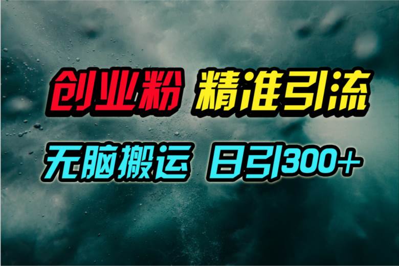 视频号纯搬运日引300+创业粉教程！-吉祥副业