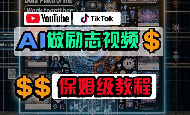 利用AI制作励志视频，在YouTube和TikTok赚钱，小白可做（附工具）-吉祥副业