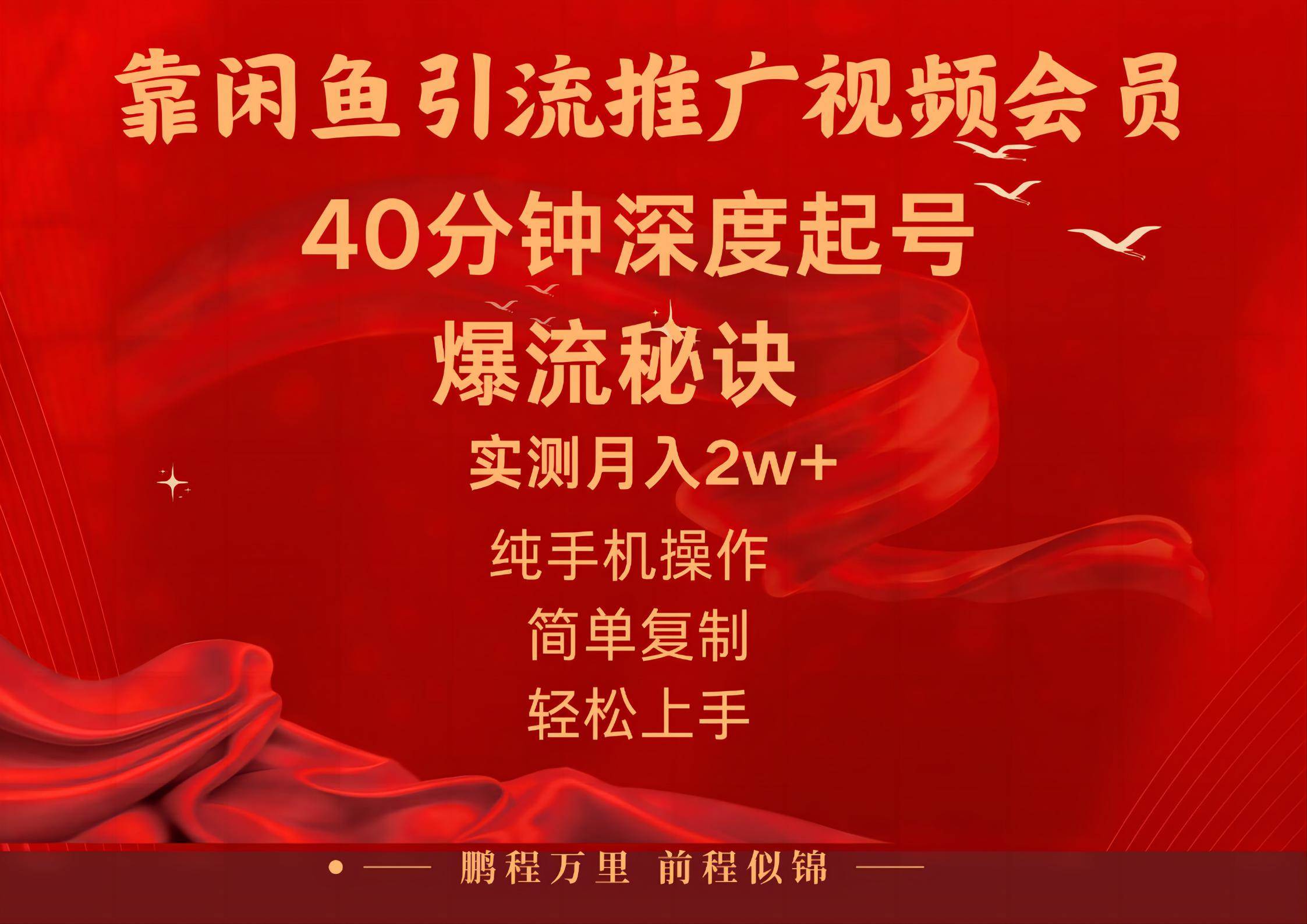 闲鱼暴力引流推广视频会员，能做到日入2W+，操作简单-吉祥副业