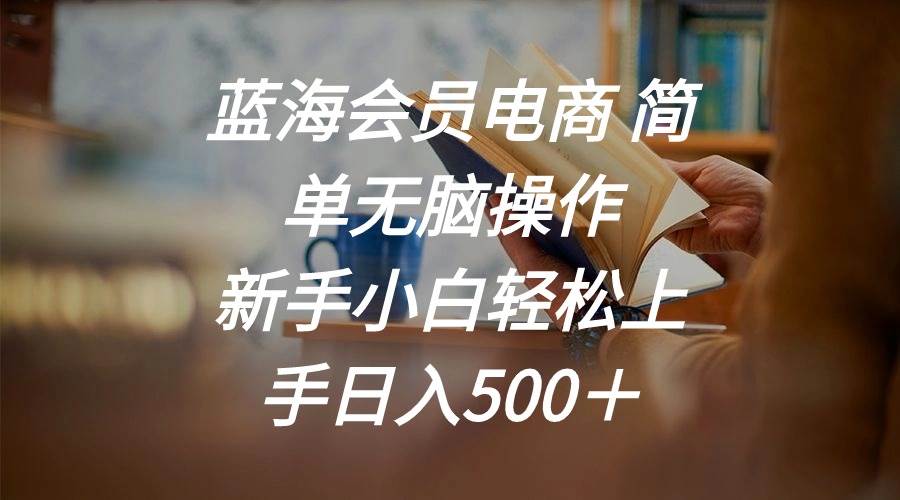 蓝海会员电商 简单无脑操作 新手小白轻松上手日入500＋-吉祥副业