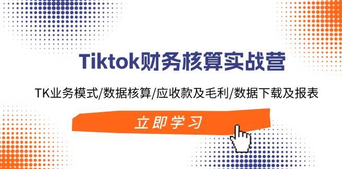Tiktok财务核算实战营：TK业务模式/数据核算/应收款及毛利/数据下载及报表-吉祥副业
