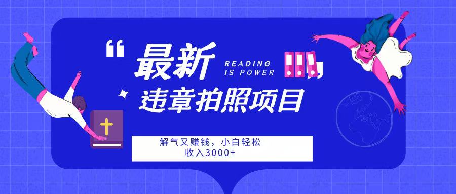 最新违章拍照项目,解气又赚钱,随手一拍,轻松收入3000-吉祥副业