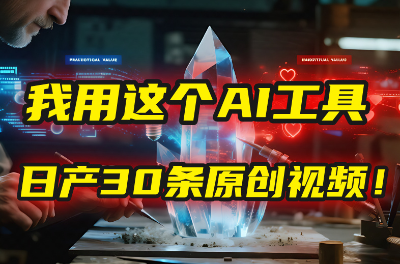 别再真人出镜了！我用这个AI工具，1张照片就能日产30条原创视频！-吉祥副业