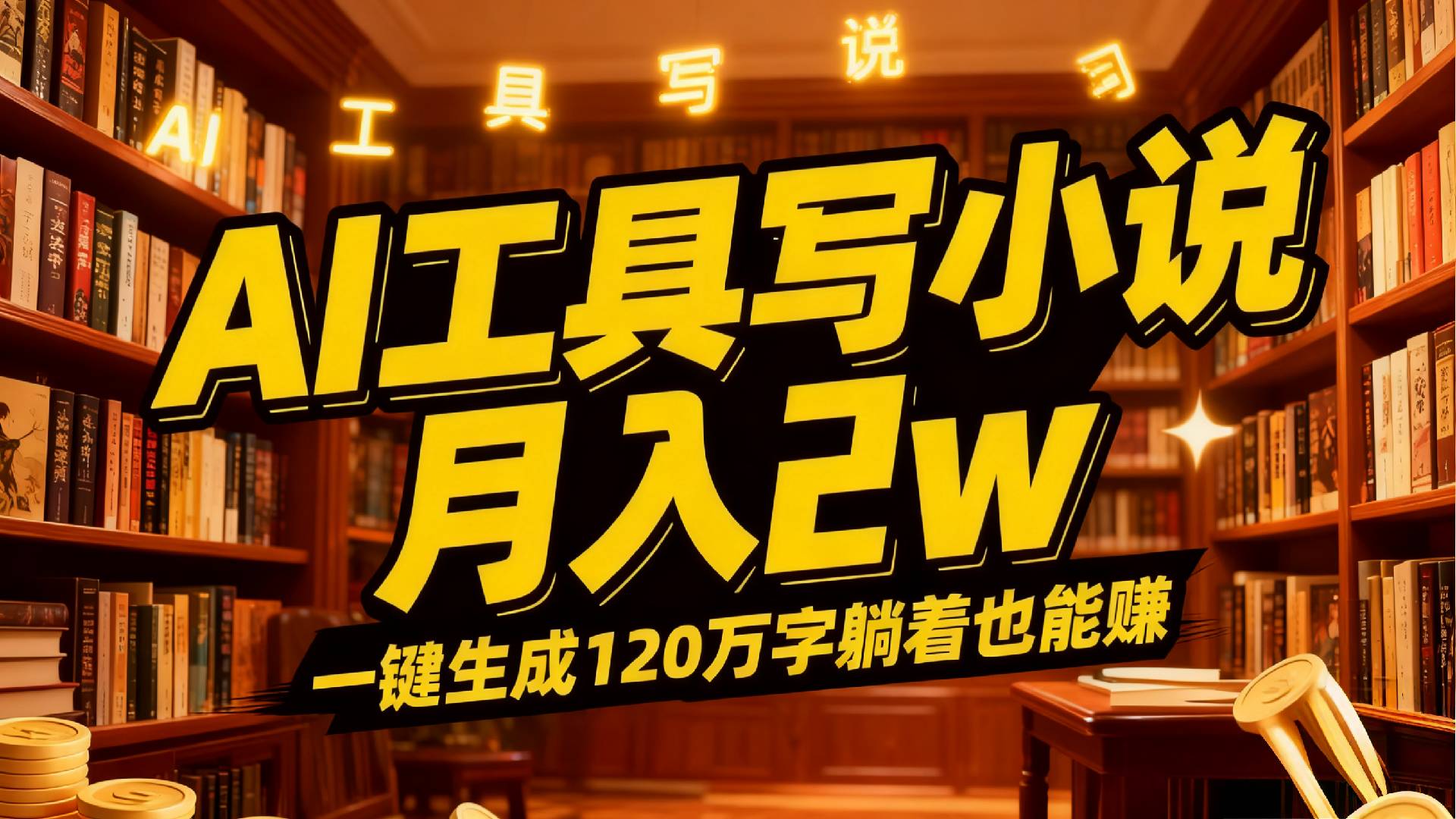 2026年AI工具写小说,一键生成120万字，躺着也能赚，月入2w+-吉祥副业